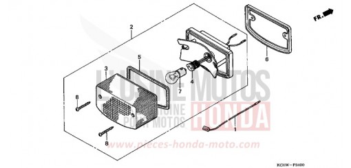 FEU ARRIERE CG125W de 1998